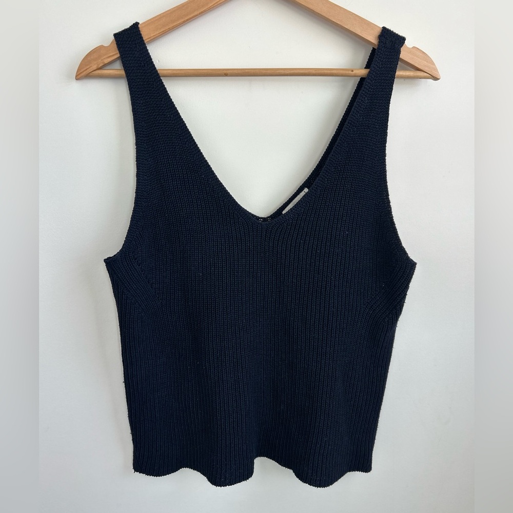 Gentle Fawn Navy Blue Knit V-Neck Tank